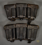 German WWII Set of 98K 3 Pocket Ammo Pouches
