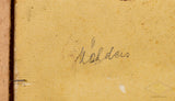 German WWII Framed Painting of Werner Mölders