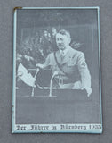 German WWII Pocket Mirror with Adolf Hitler in Nürnberg
