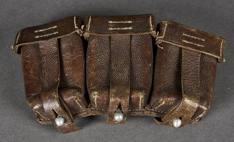 German WWII Luftwaffe 98K Three Pocket Ammo Pouch