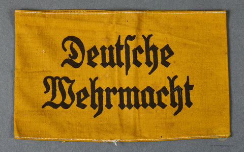 German WWII Armband for Deutsche Wehrmacht