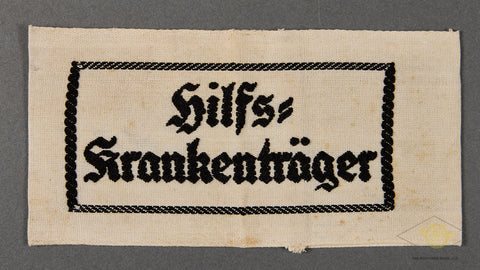 German WWII Assistant Stretcher Bearer Armband