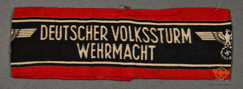 German WWII Deutscher Volkssturm Wehrmacht Armband