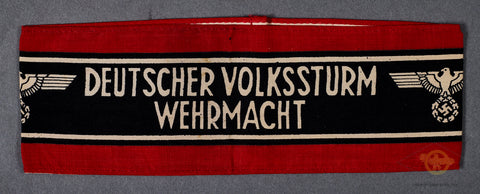 German WWII Deutscher Volkssturm Wehrmacht Armband