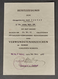 Three Award Document Grouping for Army Panzer Grenadier Senior Corporal