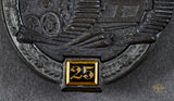 German WWII Tank Assault Badge 25 Days Engagement by Gustav Brehmer