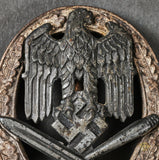 German WWII Numbered General Assault Badge for 50 Assaults, by Rudolf Karneth