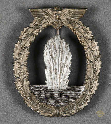 German WWII Kriegsmarine Mine Sweeper Badge by Adolf Scholze