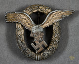 German WWII Pilot Observer’s Badge by Juncker