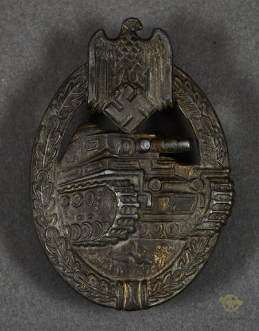 German WWII Panzer Assault Badge in Bronze (Panzerkampfabzeichen)