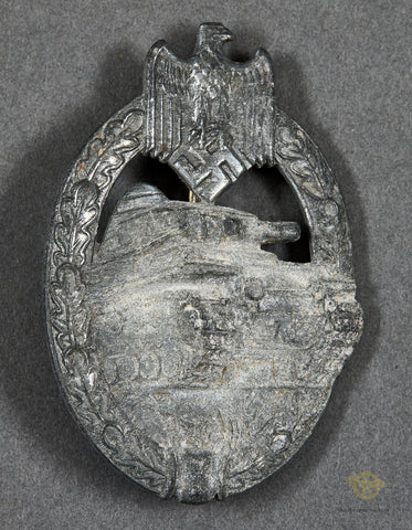 German WWII Panzer Badge in Silver