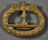 WWII German U-Boat War Badge (U-Boot Kriegabzeichen) by  Schwerin