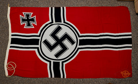 German WWII Large Kriegsmarine Battle Flag
