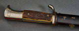 German WWII Stag Handle Long Model Bayonet by A. Evertz***STILL AVAILABLE***