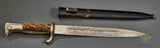 German WWII Stag Handle Long Model Bayonet by A. Evertz***STILL AVAILABLE***