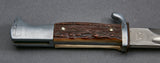 German WWII Long Model Stag Handled Bayonet w/Engraved Blade by Alcoso***STILL AVAILABLE***
