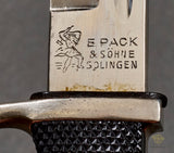 German WWII Short Model Dress Engraved Bayonet by E Pack & Söhne***STILL AVAILABLE***