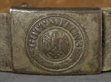 German WWII Combat Belt and Buckle Set