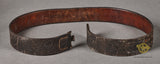 German WWII Black Leather Combat Belt