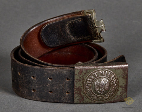 German WWII Army DAK Belt and Buckle Set