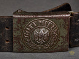 German WWII Army DAK Belt and Buckle Set