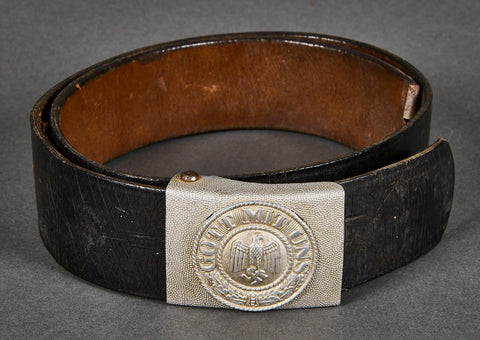 German WWII EM Army Belt & Buckle Set