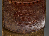 German WWII Army Buckle w/ Leather Tab by Franz Reischauer