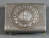 German WWII Army Enlisted Man’s Belt Buckle by LuF (Linden und Funke)