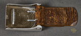 German WWII Army Enlisted Man’s Belt Buckle w/Leather Tab by Gustav Brehmer
