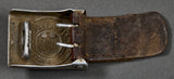 German WWII Army Buckle w/ Leather Tab