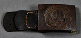 German WWII Salty Army Combat Buckle w/Tab by E. Schneider