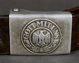 German WWII Army Combat Belt & Buckle