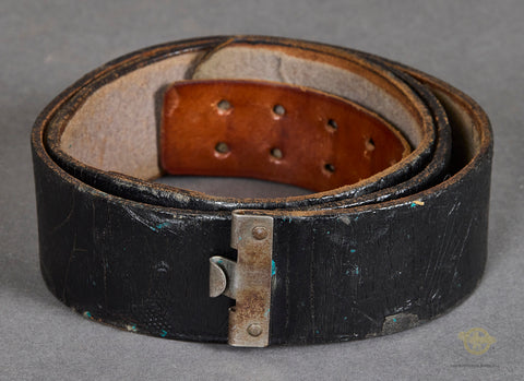 German WWII Early Army Patent Leather Belt for Waffenrock