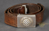 German WWII EM Police Belt and Buckle Set