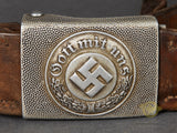 German WWII EM Police Belt and Buckle Set