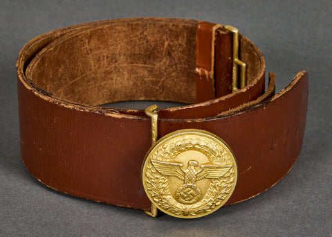 German WWII Political Leader Belt and Buckle