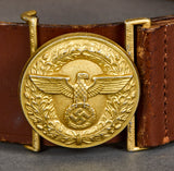 German WWII Political Leader Belt and Buckle
