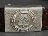 German WWII RAD Enlisted Man’s Belt & Buckle
