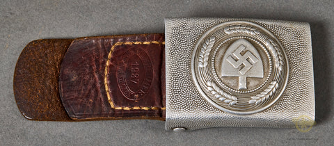 Third Reich RAD Buckle w/Leather Tab