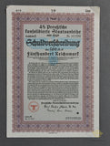 500 Reichsmark 4% Prussian Consolitdated Government Bond from 1940