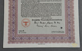 500 Reichsmark 4% Prussian Consolitdated Government Bond from 1940