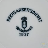 German WWII RAD Mess Hall Dinner Plate