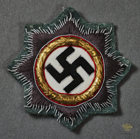 German WWII Army/SS German Cross in Gold, Cloth Version