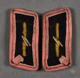 German WWII Army Panzer Collar Tab Set