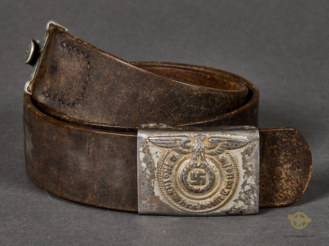 German WWII SS Combat Belt and Buckle Set