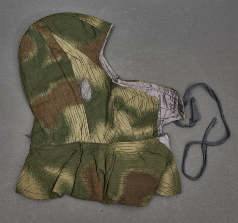 German WWII Army Camo Hood (Splintertarn Kopfhaube)