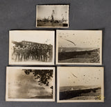 Veteran Bring Back German WWII Lot of 4 Postcards and 1 Photo from Battle of Crete