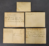 Veteran Bring Back German WWII Lot of 4 Postcards and 1 Photo from Battle of Crete