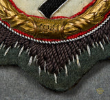 German Cross in Cloth in Gold