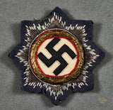 German WWII Luftwaffe Cloth German Cross in Gold